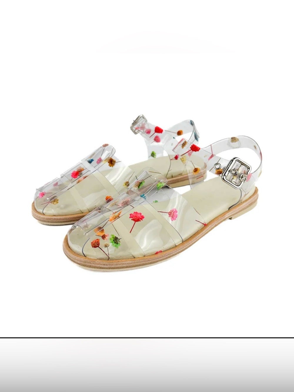 Freda Salvador - Sera Fisherman Sandal (Floral PVC) sz 10 - Picture 2 of 8